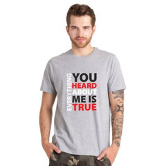 New Mens Printed T Shirts Short Sleeve Crew Neck 100% Cotton Tees Casual Top