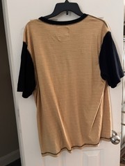 Unique T-Shirt Men XL Stylish Modern Classic Tan Black Light Comfy Cotton Blend