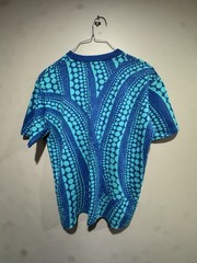 Louis Vuitton L Size Kusama All Over Pumpkin T Shirt Green Blue Cotton Tee