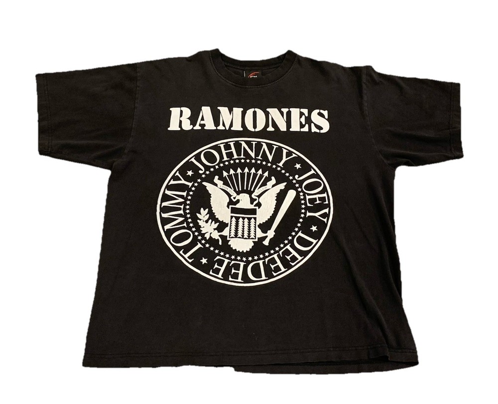 Vintage Ramones Presidential Seal Men’s XL Band T-Shirt Faded Black Punk Rock