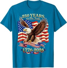 250 Years American 1776 2026 250th USA Birthday 4th of July T-Shirt