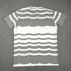 Sol Angeles Shirt Mens XL White Striped Casual Preppy Stretch Adult Made in USA