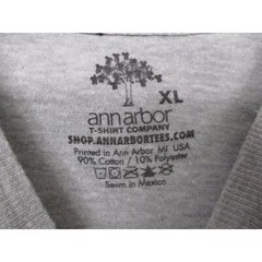 Ann Arbor Grey Funny Humorous Statement Graphic T Shirt Unisex Size Extra Large