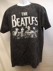 New The Beatles Adult Unisex Mens S-M-L Licensed Black Shirt $24