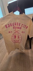 Vintage style Bangkok City graphic T-shirt Size L New Made in Thailand Cotton