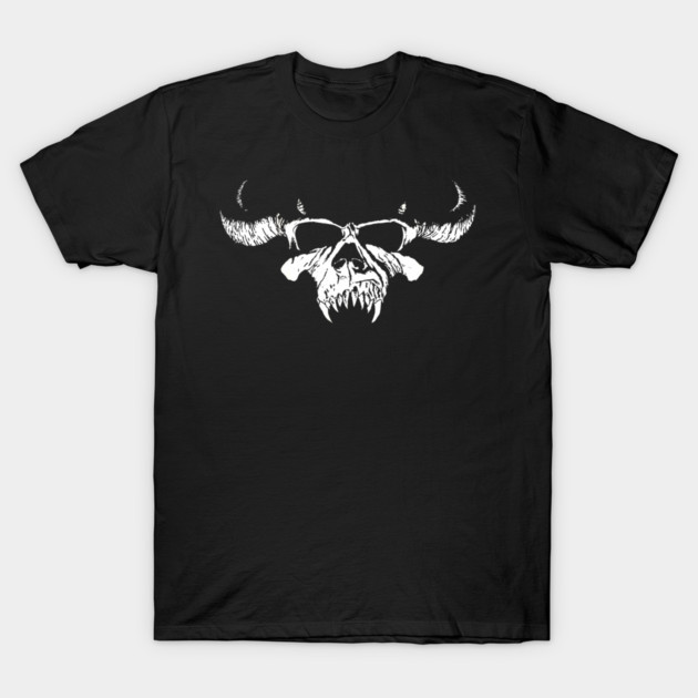 80s Heavy Metal T-Shirt Vintage Horned Skull Graphic Tee Retro Gothic Rock Band