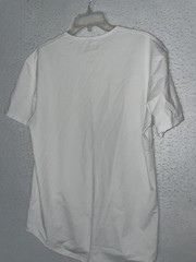 BYLT Shirt Mens L White Drop Cut Lux Premium Basics Crewneck Tagless Tee