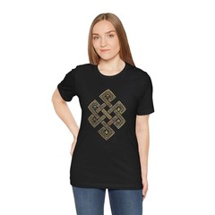 Tibetan Endless Knot T-Shirt | Buddhist Eternal Luck Symbol Unisex Tee Shirt