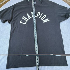 Champion Classic Jersey Script T-Shirt Size L Sport Tee Black