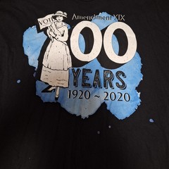 Port & Company Tee Mens 3XL Amendment XIX 100 Years 1920-2020 Graphic Black