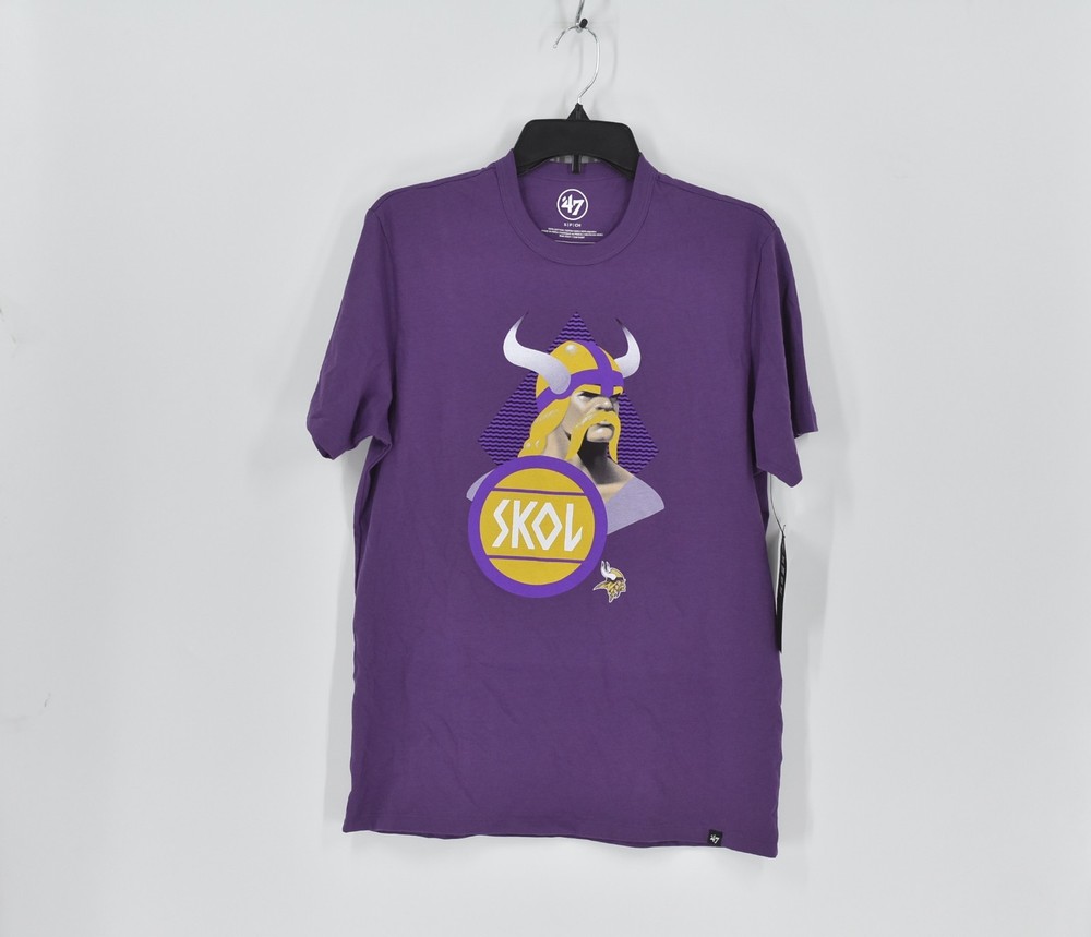 Men’s 47 Brand Minnesota Vikings Skol T-Shirt in Purple Size Extra Large