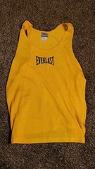 Everlast Yellow Sleeveless Muscle T-Shirt Size M Vintage Boxing Gym Tank Top