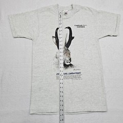 Vtg 90s Jackalope T Shirt Mens M Canada Fruit Of The Loom Single Stitch Hunting