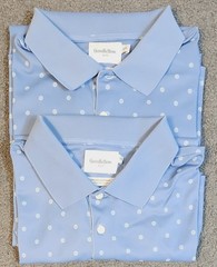 Men’s Short Sleeve T Shirts 2XL Blue Polo “2 Pack” Goodfellow 1/4 Button Wicking