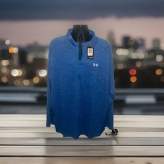 NWT Under Armour 1/4 Zip Men’s Tech Tee Long Sleeve Size 3XL — FREE SHIPPING