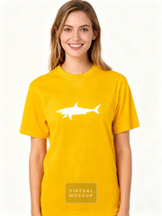 UNISEX MEN WOMENS TEE TSHIRT SHARK CAGE TESTER DIVING SWIMMING DIVE REEF FISH