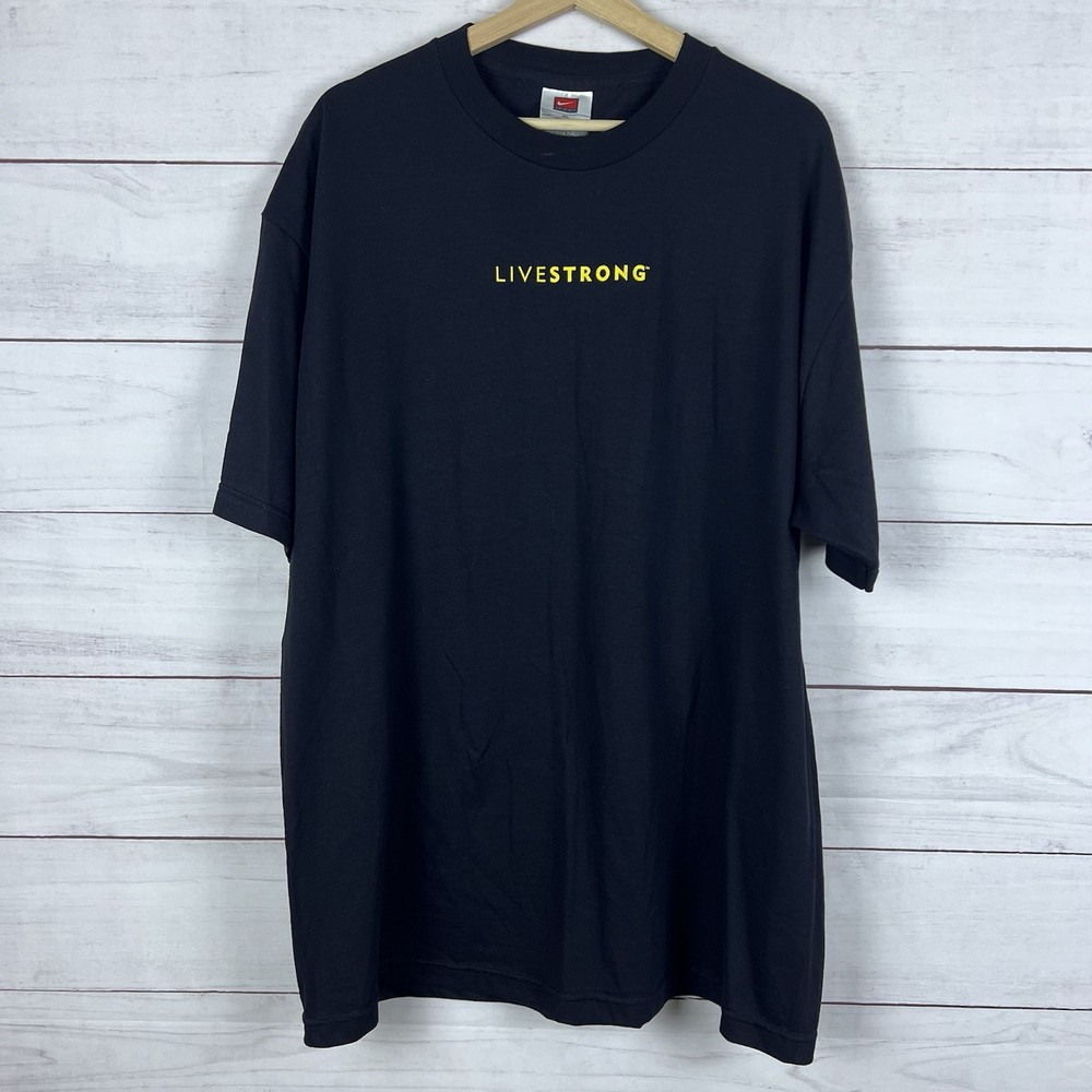 VINTAGE NIKE LIVESTRONG LANCE ARMSTRONG FOUNDATION Y2K T-Shirt Mens XL