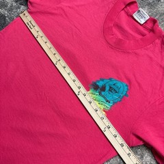 Vintage Panama Jack Shirt Mens Large 90s Single Stitch Pink Beach Art USA Made
