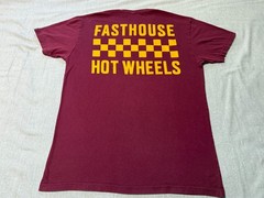 FASTHOUSE – Men’s Short Sleeve L – LARGE – Burgundy – FAST HOUSE F/H Hot Wheels