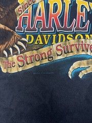 Vintage 1998 Harley Davidson Florida The Strong Survive Bear Biker T Shirt L/XL