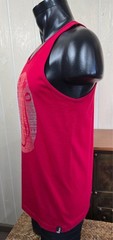 Hinano Tahiti Island Girl Red Tahiti Sleeveless Tank Top T-Shirt Sz M