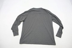 The Normal Brand Henley Sweat Shirt Gray Long Sleeve Stretch Mens Size 2XL XXL