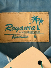 Royaura Hawaiian Shirt Men’s Medium Retro 1950’s Cocktail Bartender Martini NWT