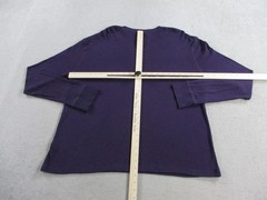 Ralph Lauren Shirt Mens XL Purple Black Label Ribbed Knit Henley Long Sleeve