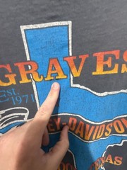 Vintage 1995 Harley-Davidson Graves Lubbock Texas Distressed Pocket T-Shirt XXL