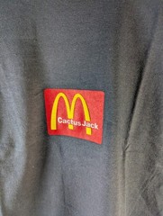 Travis Scott Cactus Jack x McDonald’s Sesame II T-Shirt Black Size Small S NWT