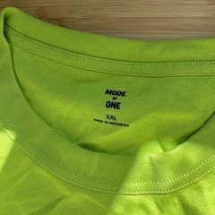 Mode of One Mens Acid Green Relaxed Pocket T-Shirt XXL NEW 100187075MN