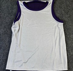 Lululemon Double Layered Mesh Reversible Tank Purple/White Men’s Large