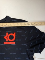 The Nike Tee Large L Black 2016 KD Kevin Durant Easy Money All Over Print Shirt