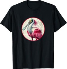 Roseate Spoonbill T-Shirt Retro Bird Tee Design *NEW* 10 Colors by Bird.Fan