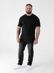 D555 Duke Big Mens Black Crew Neck T-Shirt 5 Pack Multipack 2XL-10XL