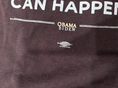 Vintage Obama Biden T Shirt Sz M/L Change Can Happen Political Y2K