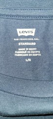 Levi’s Men’s Short Sleeve T-Shirt, Large, Crew Neck, 100% Cotton Navy Blue