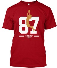 Dwight Clark Day T-Shirt Made in the USA Size S to 5XL