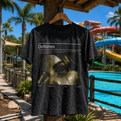 Deftones White Pony Vintage Style Black Graphic T-Shirt Unisex Band Tee