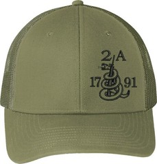 Gun 2A 1791 2nd Amendment Gift New Embroidered One Size Fits All Baseball Hats