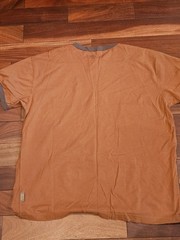 Good Karma Life Is Good SIMPLIFY Ringer T-Shirt 100% Organic Cotton Log Cabin XL