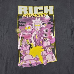 Rick and Morty Ripple Junction Adult Swim Mens XL Black T Shirt 2017 Adult Swim