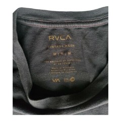 RVCA Black Red Contrast Stitch Short Sleeve T Shirt Mens M