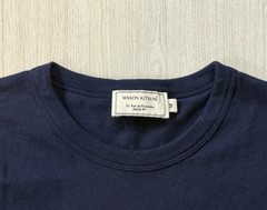 Maison Kitsuné ‘Tri Color Fox Patch’ Logo T-Shirt Medium Paris