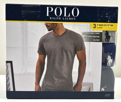 NEW RALPH LAUREN Size L Men’s S/S CLASSIC FIT 3 Pack Crew Neck Wicking T-Shirts