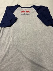 Vintage Authentic Red Bull Thailand Graphic Ringer Tee T Shirt Size XL