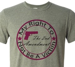 My Right to Not be A Victim – Patriotic – 2nd Amendment – USA – Ladies – Unisex