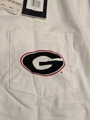 Vineyard Vines UNIVERSITY OF GEORGIA BULLDOGS Pocket T-shirt Men’s Size LARGE
