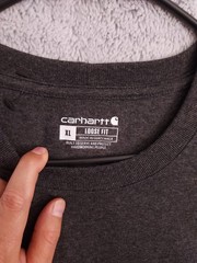 NEW Carhartt Shirt Mens Extra Large Loose Fit Heavyweight Pocket Tee Gray Casual