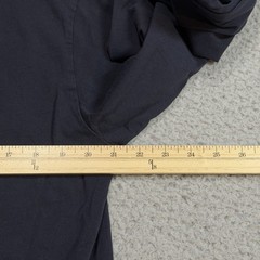 Kith Shirt Mens Medium Blue Navy Graphic Long Sleeve Stretch Cotton Crew Casual